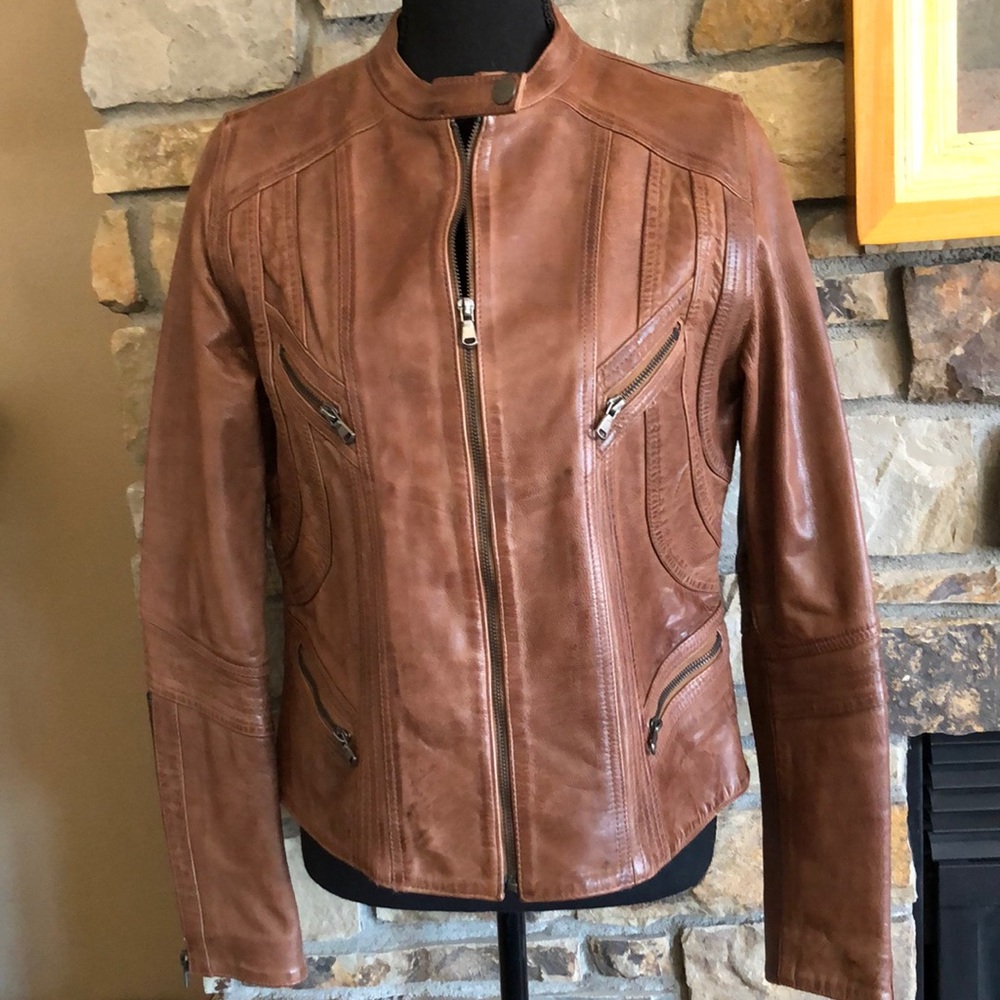 OLD GRINGO RARE LEATHER JACKET, GORGEOUS BROWN LEATHER & AMAZING DETAILING 💕